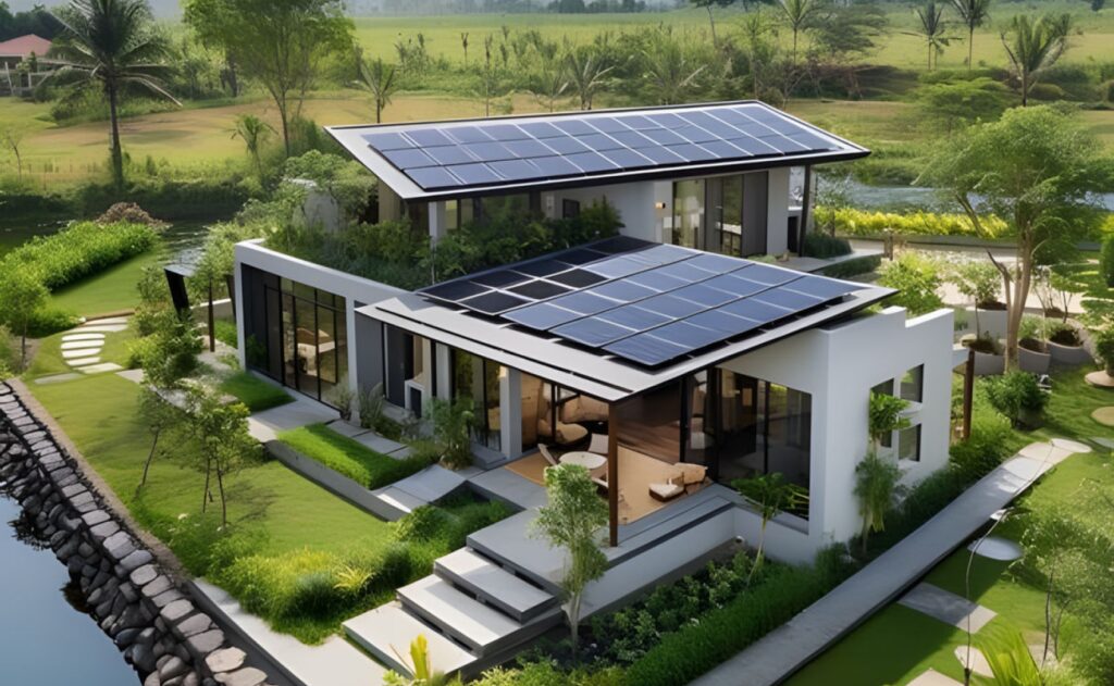 solari Solarni paneli u SIP modernoj kuci